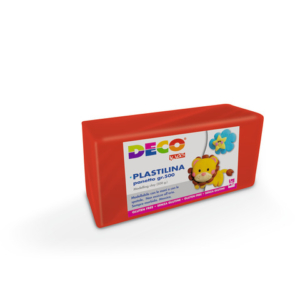 Plastilina in panetto Deco 500 g - rosso - 07023