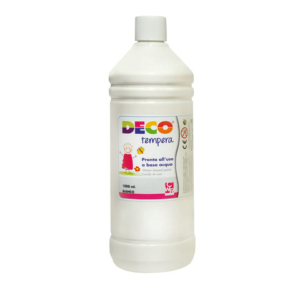 Tempera in flacone Deco 1 L - bianco - 08808/01