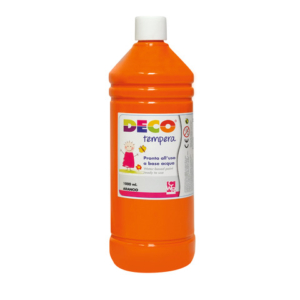 Tempera in flacone Deco 1 L - arancio - 08808/17