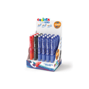 Espositore 24 penne a scatto cancellabili Carioca OOPS inchiostro termosensibile M 0,7 assortiti - 43044