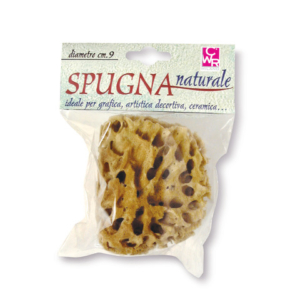 Spugna naturale per attività artistiche DOM - diametro 9 cm - 06029