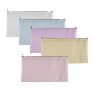Busta Plastibor Bubble in EVA con zip cucita in tessuto - colori pastello assortiti B6 - P0432190