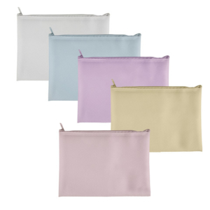 Busta Plastibor Bubble in EVA con zip cucita in tessuto - colori pastello assortiti A6 - P0431790