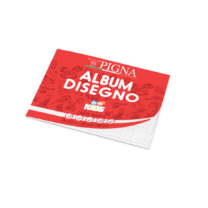 Album da disegno Pigna Kids - 24x33 cm 110 g/m² rigatura 5 mm - 20 ff - conf. 10 pezzi - 02019635M