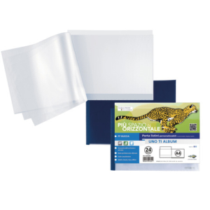 Portalistini UNO TI Sei Rota ad album PP buccia - A4 - 24 interni - blu - 55242407