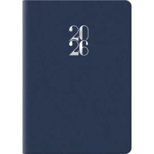 Agenda 2026 bigiornaliera gommato 6,6x9,9 cm blu 26-049100401C