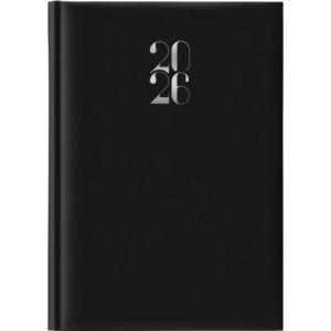 Agenda 2026 giornaliera gommato s/d sep. 14,3x20,5 cm nero 26-628B00406C