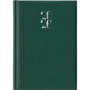 Agenda 2026 giornaliera gommato s/d sep. 14,3x20,5 cm verde 26-628B00404C