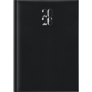 Agenda 2026 giornaliera gommato s/d sep. 21x29,7 cm nero 26-065100406C