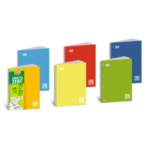 Maxi quaderno One Color Impatto Zero A4 - 20+1 ff 80g/m² - 0Q conf. 12 pz + 6 blocchetti omaggio - 7447