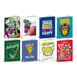 Maxi quaderni Blasetti Teen Boy formato A4 80 g - conf. 10 pezzi 20+1 ff - rigatura 0C - 8568