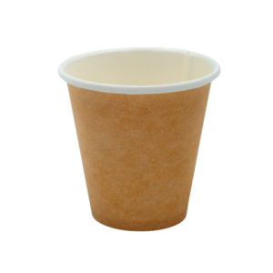 Bicchiere caffè in cartoncino kraft Le Nappage 120 cc - senza plastica conf. 50 pz - 61013RC