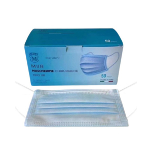Mascherine chirurgiche monouso Tipo IIR conf. 50 pz azzurro - MIIR