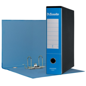 Registratore protocollo Esselte Essentials G75 23x33 cm dorso 8 cm azzurro - 390775800