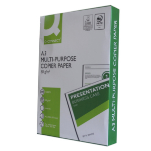 Carta per stampa e copie Q-Connect A3 80 g/m² risma da 500 ff - CON0800050