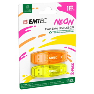 USB 2.0 Emtec C410 P2 Neon 16 GB - ECMMD16GC410P2NEO