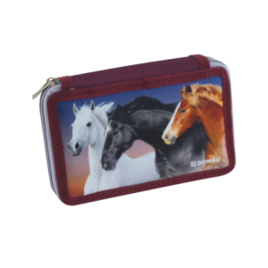 Astuccio a 2 zip Donau fantasie assortite - conf. da 6 pezzi - 322297