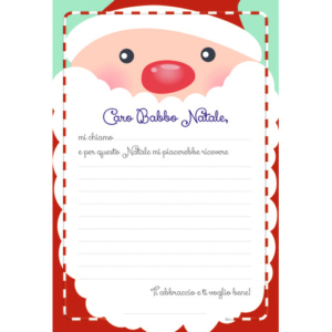 Letterina Babbo Natale Biembi in conf. da 12 pezzi con busta BU1202621