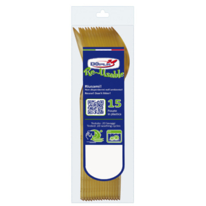 Cucchiai Dopla Reusable Compact in PS oro 180 mm - conf. 15 pz - 03983