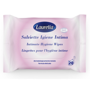 conf 20 pz. Salviettine igiene intima Laurella con adesivo 00379.1