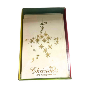 Biglietti augurali Natale Marpimar oro - conf. da 12 - assortiti ABNB31/12