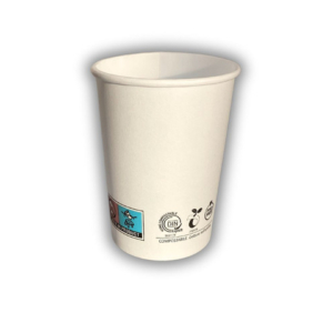 Bicchieri in carta e PLA bianchi Ferrari Bio conf. 50 pz 236 ml FBIO95