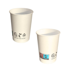 Bicchieri in carta e PLA bianchi Ferrari Bio conf. 50 pz 200 ml FBIO94