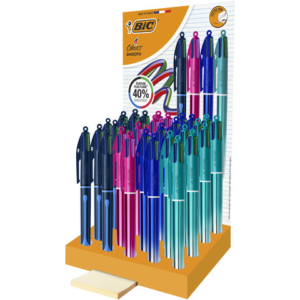 Espositore 36 penne a sfera BIC 4 Colours Smooth colori assortiti 300341