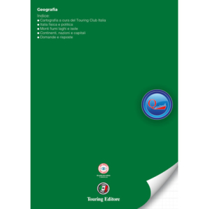 Quaderno rigatura universale Logos Quirebook A4 40 fogli - copertina verde scuro Geografia - rigatura RQ