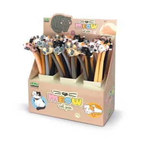 Espositore 36 penne con cappuccio Lebez Flexy Cat 6 soggetti assortiti 81901