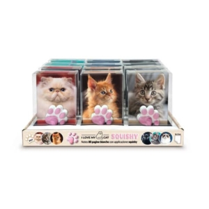 Espositore 12 quaderni Squishy Notes Cats Lebez 40 ff bianchi - soggetti assortiti 81950