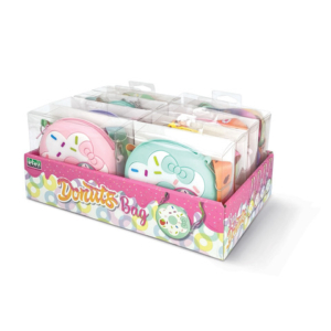 Espositore 8 borsette con tracolla Lebez Donuts 4 soggetti assortiti 81922