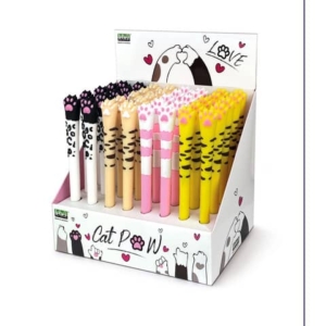 Espositore 40 penne a sfera Lebez Cat Pow 4 soggetti assortiti 81502