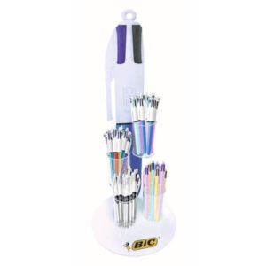 Espositore 108 penne a sfera BIC 4 Colours colori assortiti 520937