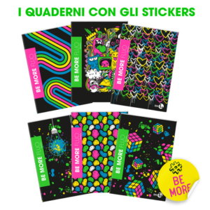 Espositore 334 articoli scolastici assortiti Be More Fluo