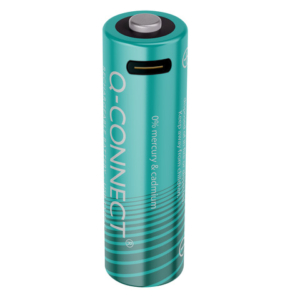 Batterie ricaricabili Q-Connect AA con cavo USB-C - 1400 mAh - 1,5 V conf. 4 pz in blister - KF14129