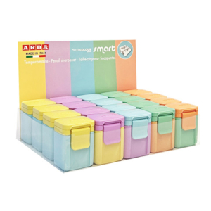 Espositore 20 temperamatite Arda Smart Pastel Bicolor 2.0 colori assortiti TE804PSC