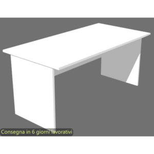Scrivania linea Presto Artexport 180x80xH.72 cm gamba a pannello in melaminico bianco - 005PAN/3