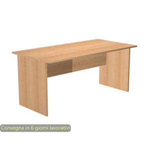 Scrivania linea Presto Artexport 180x80xH.72 cm gamba a pannello in melaminico faggio - 005PAN/6