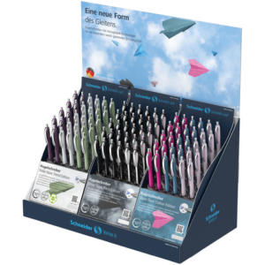 Espositore 120 articoli Schneider Slider Rave di cui 30 refill Slider 755 XB in omaggio assortiti - P989017