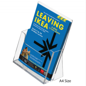 Porta brochure/cataloghi da banco in PS trasparente Tecnostyl A4 una tasca - LH001