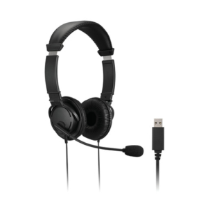 Cuffie con filo USB-A Kensington con microfono e controllo del volume nero K33065WW