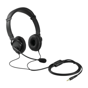 Cuffie Hi-Fi Kensington con microfono e controllo del volume nero K33597WW