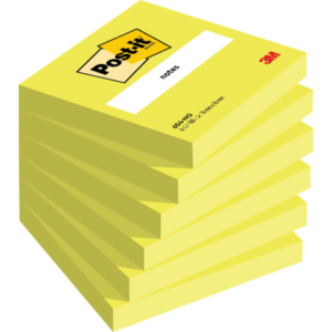 Foglietti Post-it® verde acido 100 fogli/blocchetto 76x76 mm - conf. 6 pz blisterati singolarmente - 654NG