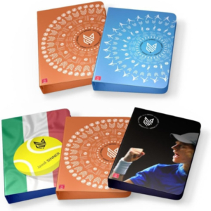 Raccoglitore 4 anelli Pigna Jannik Sinner A4 dorso 3 cm - conf. 5 pz - soggetti assortiti - 023347230