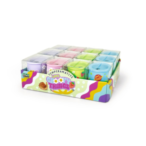 Espositore 12 temperamatite a 2 fori Lebez in morbida gomma con particolari 3D linea Good Vibes - 81971