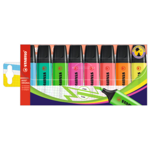 Desk set evidenziatori Stabilo Boss® Original 2-5 mm - 8 colori assortiti IT70/8-1
