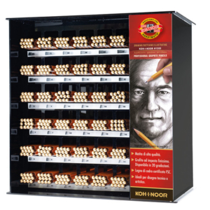 Espositore 576 matite H1500 Koh-I-Noor gradazioni assortite H1500VT-576-2