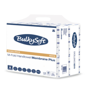 Asciugamani piegati a M Bulkysoft Luxury 21,5x32 cm bianco - 15 conf. da 120 fogli - 82319.E20