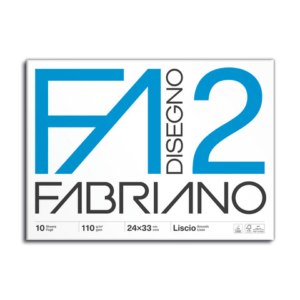 Album da disegno Fabriano F2 punto metallico 110 g/m² 24x33 cm 10 fogli liscio - F4204105
